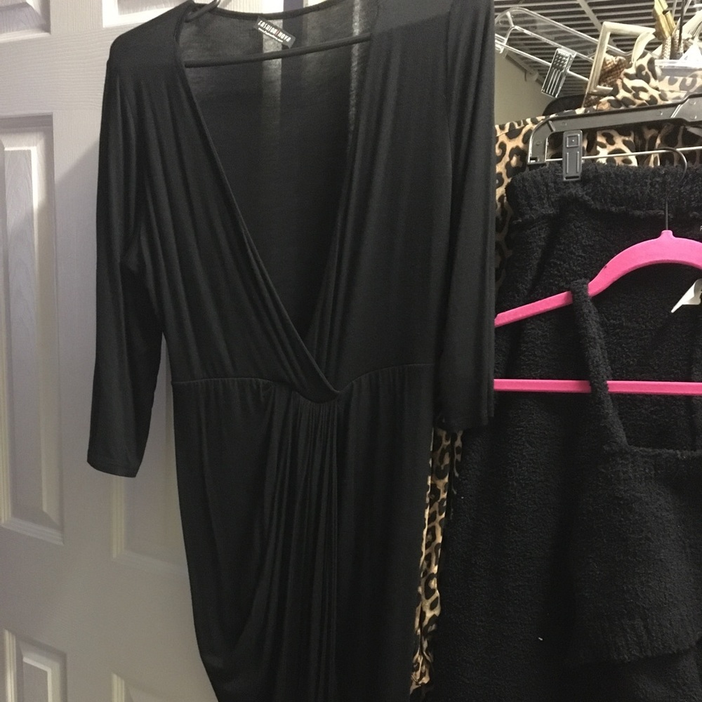 Deep V Neck Fashion Nova Dress